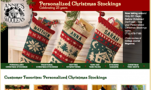 Personalized Christmas Stockings by Annie's Woolens