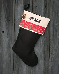 Lodge Christmas Stocking "Grace" Personalized