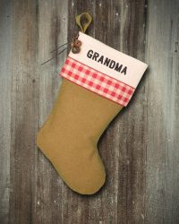 Personalized Lodge "Grandma" Christmas Stocking