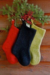 Felted Christmas Stocking Knitting Pattern