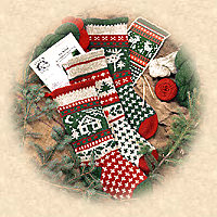 Cardinal Christmas Stocking Kit, Knitting Kit - Halcyon Yarn
