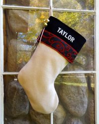 Glitz Personalized "TAYLOR" Christmas Stocking
