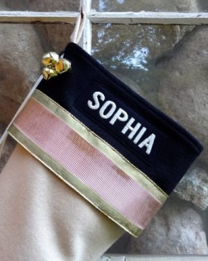 Personalized "SOPHIA" Glitz Christmas Stockings