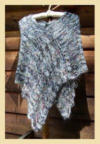 Ladder Poncho Knitting Pattern