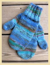 Sock Yarn Mittens Pattern