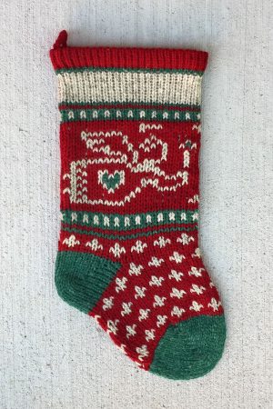 Baby Angel Christmas Stocking - Cranberry