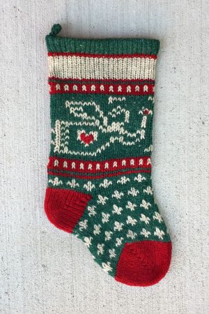 Baby Angel Christmas Stocking - Spruce