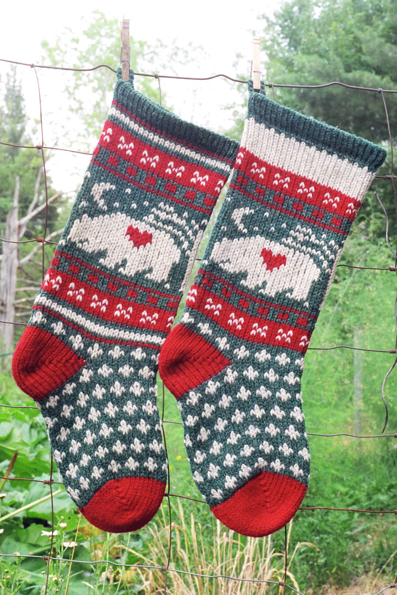 Evergreen Christmas Stocking Kits and Pattern - Annie's Woolens Christmas  Stocking DesignsAnnie's Woolens Christmas Stocking Designs