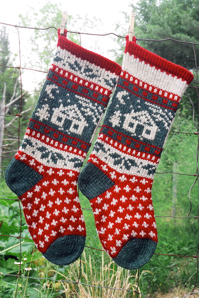 Hand Knit Christmas Stockings Kits
