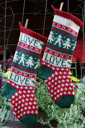 LOVE Christmas Stocking Kits and Pattern