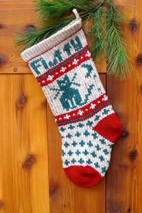 Cat on sale christmas stocking