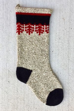 Grey Ragg/Black Christmas Stocking Kits and Pattern