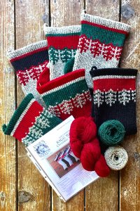 Holly Christmas Stocking Kits and Pattern - Annie's Woolens