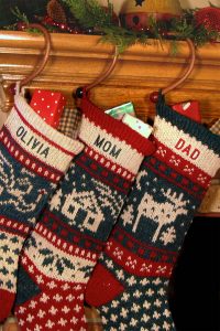 Wood Christmas Stocking Hangers Sock Hooks