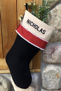 Personalized "Nicholas" Christmas Lodge Stocking