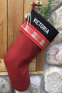 Lodge "Victoria" Personalized Christmas Stocking